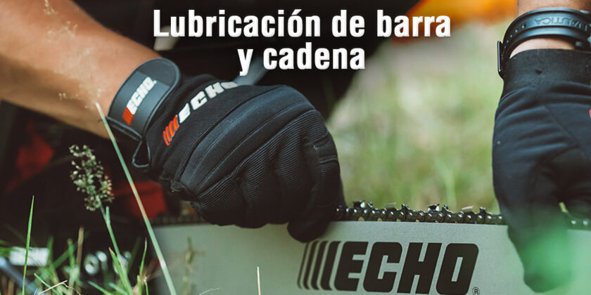 Lubricación de la barra y cadena de motosierra