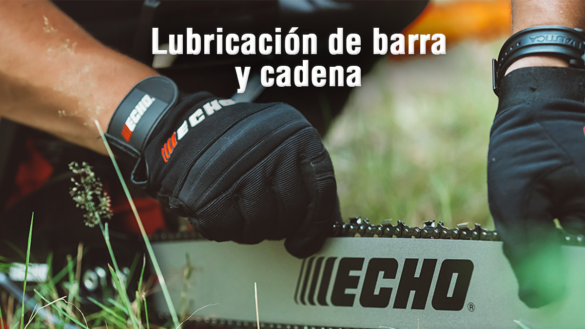 Lubricación de la barra y cadena de motosierra