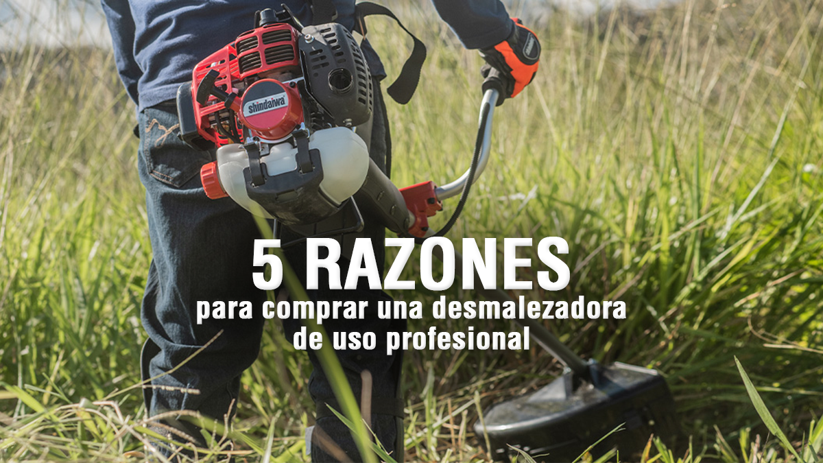 5 razones para comprar una desmalezadora profesional