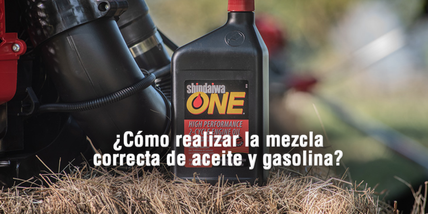 ¿Cómo mezclar correctamente combustible y lubricante?