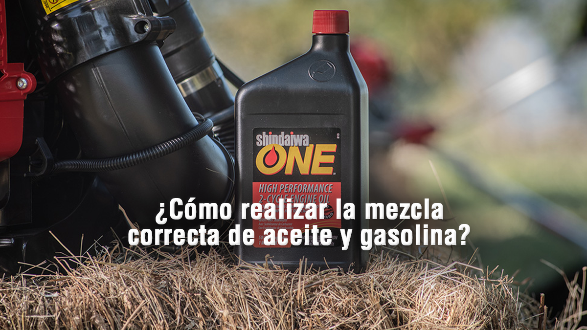 ¿Cómo mezclar correctamente combustible y lubricante?