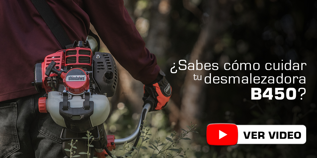 La Shindaiwa B450 es la herramienta definitiva para el mantenimiento de terrenos agrícolas, fincas y mantenimiento de extensas áreas verdes. Gracias a su motor potente y eficiente, permite eliminar malezas con rapidez y sin contratiempos, asegurando un rendimiento superior en cada jornada de trabajo.