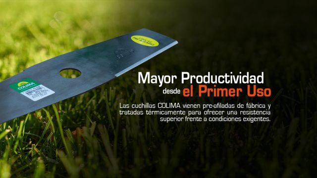 Las cuchillas COLIMA vienen pre-afiladas de fábrica, listas para instalar y usar.